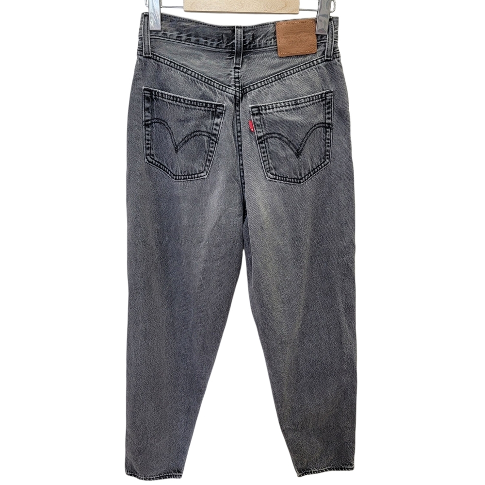 Levi’s High Loose Taper Jeans Black Grey Relaxed Fit Women’s W26 - Picture 7 of 17